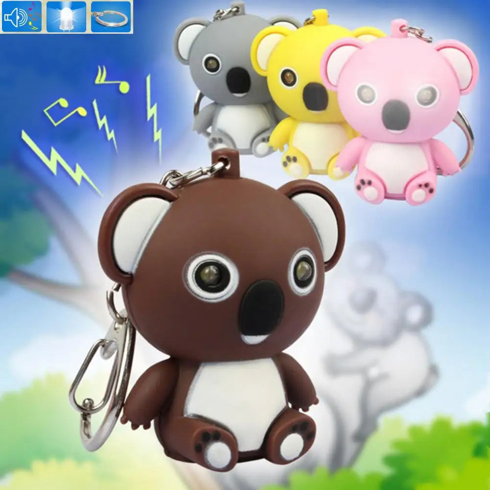 Koala Keychain with LED Eyes and Sound