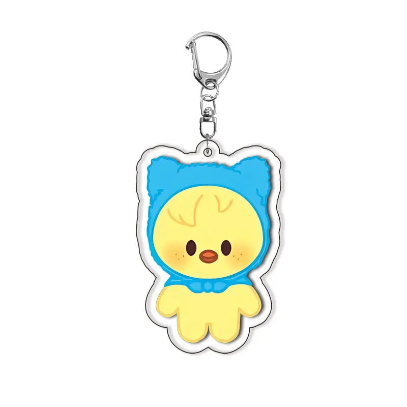 Acrylic Keychain Cute Animals Hanging Pendant Backpack Charm Ornament Decorative Accessories Merchandise Fans Collection Goods