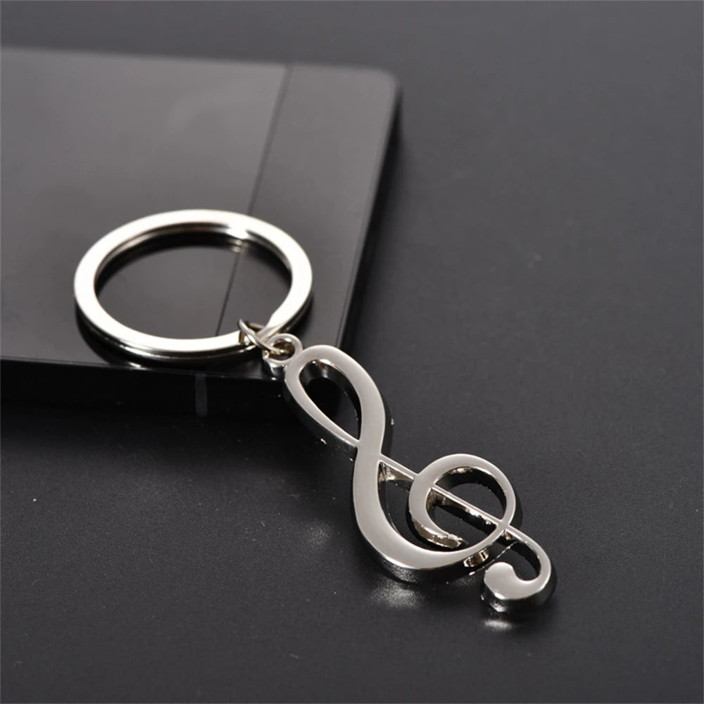 Musical Note Zinc Alloy Keychain