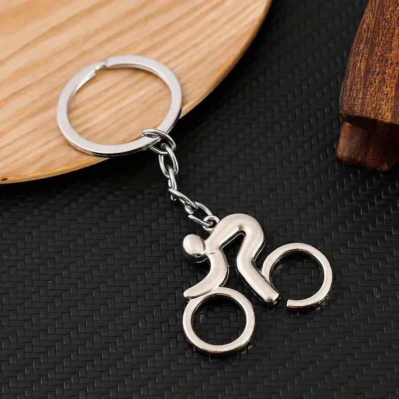 Zinc Alloy Bicycle Keychain