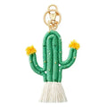 Hand-Woven Cotton Cactus Keychain