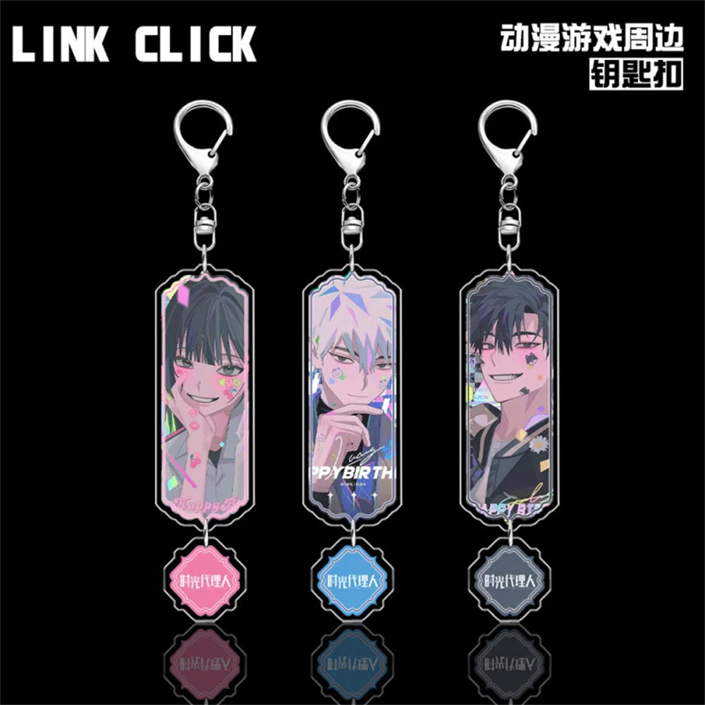 LINK CLICK Anime Acrylic Keychain with Lobster Clasp