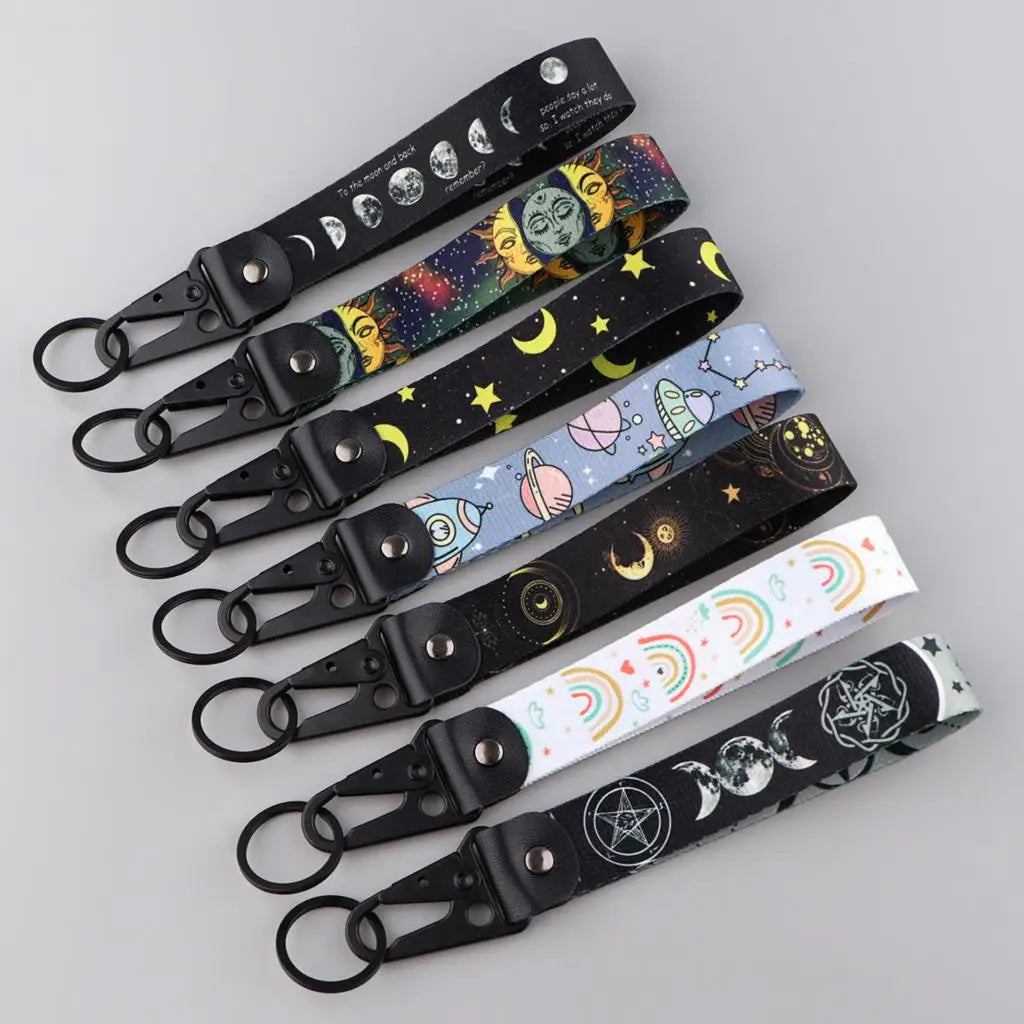 Embroidered Jet Tag Keychain with Double-Sided Design
