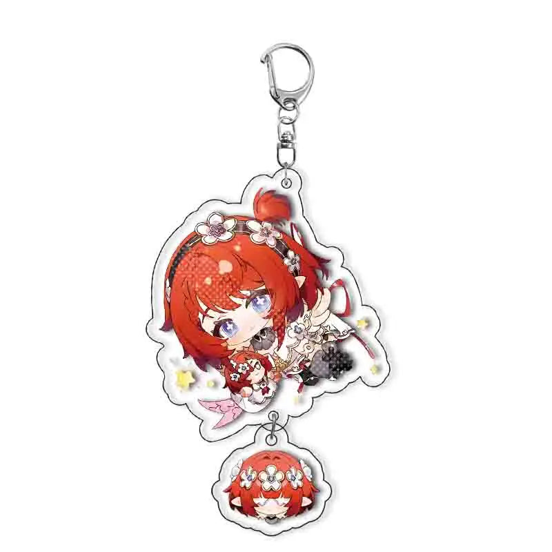Honkai: Star Rail Character Keychain with Metal Clasp