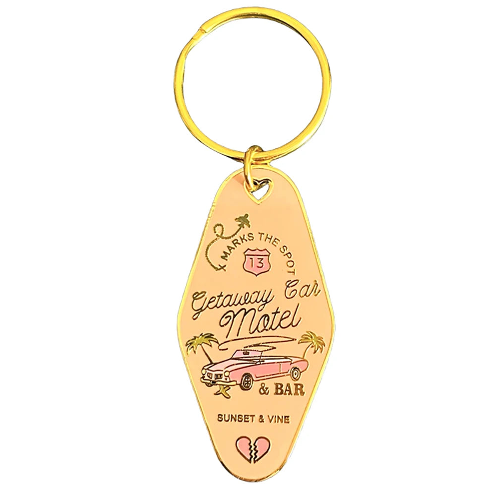 Music Singer Keychain Motel Key Chain Fashion Accessory