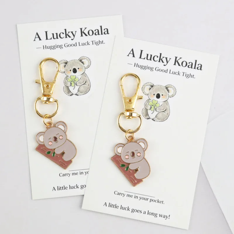 Koala Keychain Set with Blessing Cards