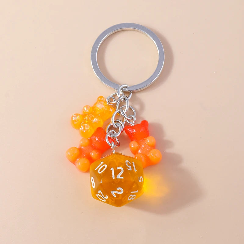 Cute Enamel Number 5 Keychain for Car Key Souvenir Gifts for Women Men Handbag Pendants Keyrings DIY Jewelry Accessories