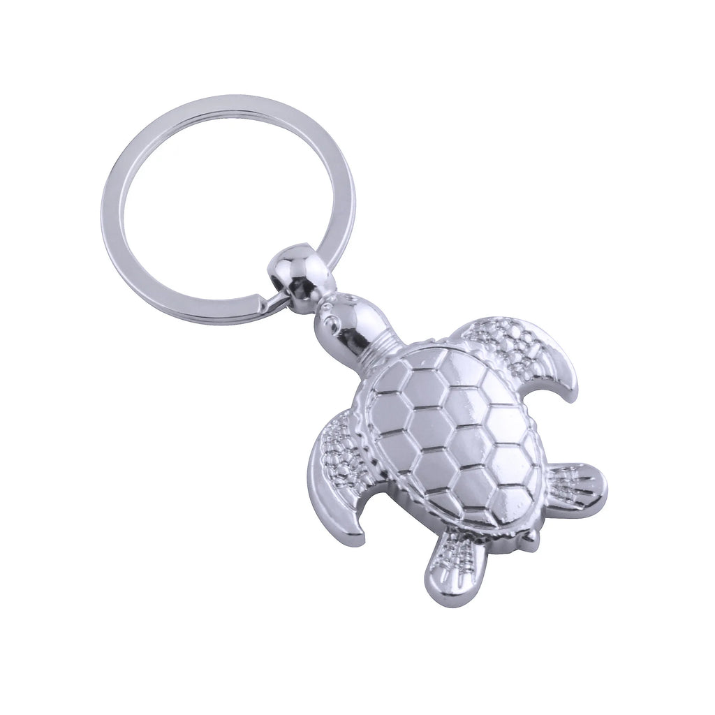 Sea Turtle Keychain in Zinc Alloy