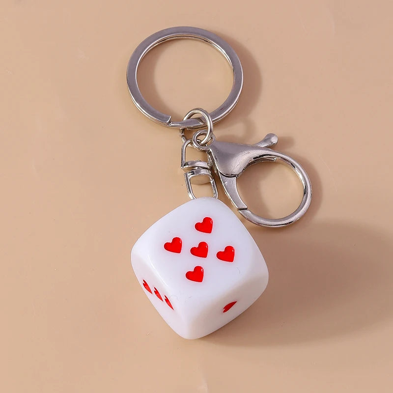 Cute Enamel Number 5 Keychain for Car Key Souvenir Gifts for Women Men Handbag Pendants Keyrings DIY Jewelry Accessories