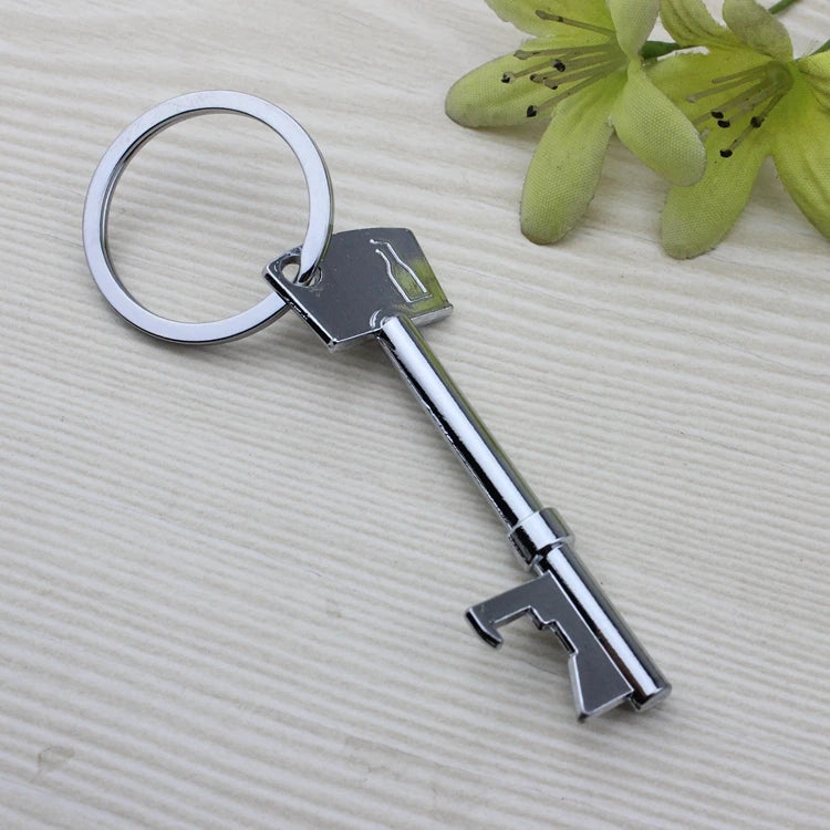 Key-Shaped Bottle Opener Keychain