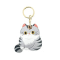 Cat Card Holder Keychain with Carabiner Clip