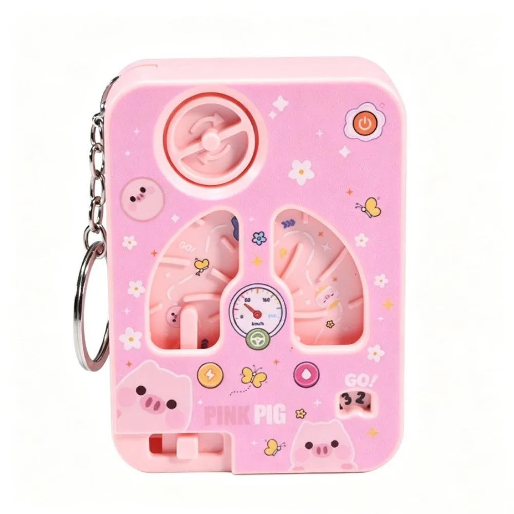 Game Console Keychain with Buckle Clasp
