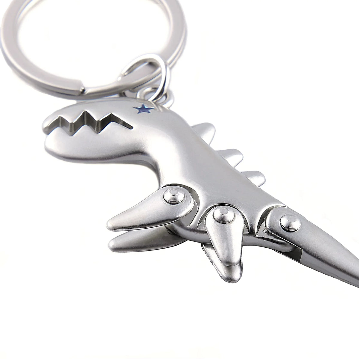 Articulated Dinosaur Keychain with Moveable Limbs