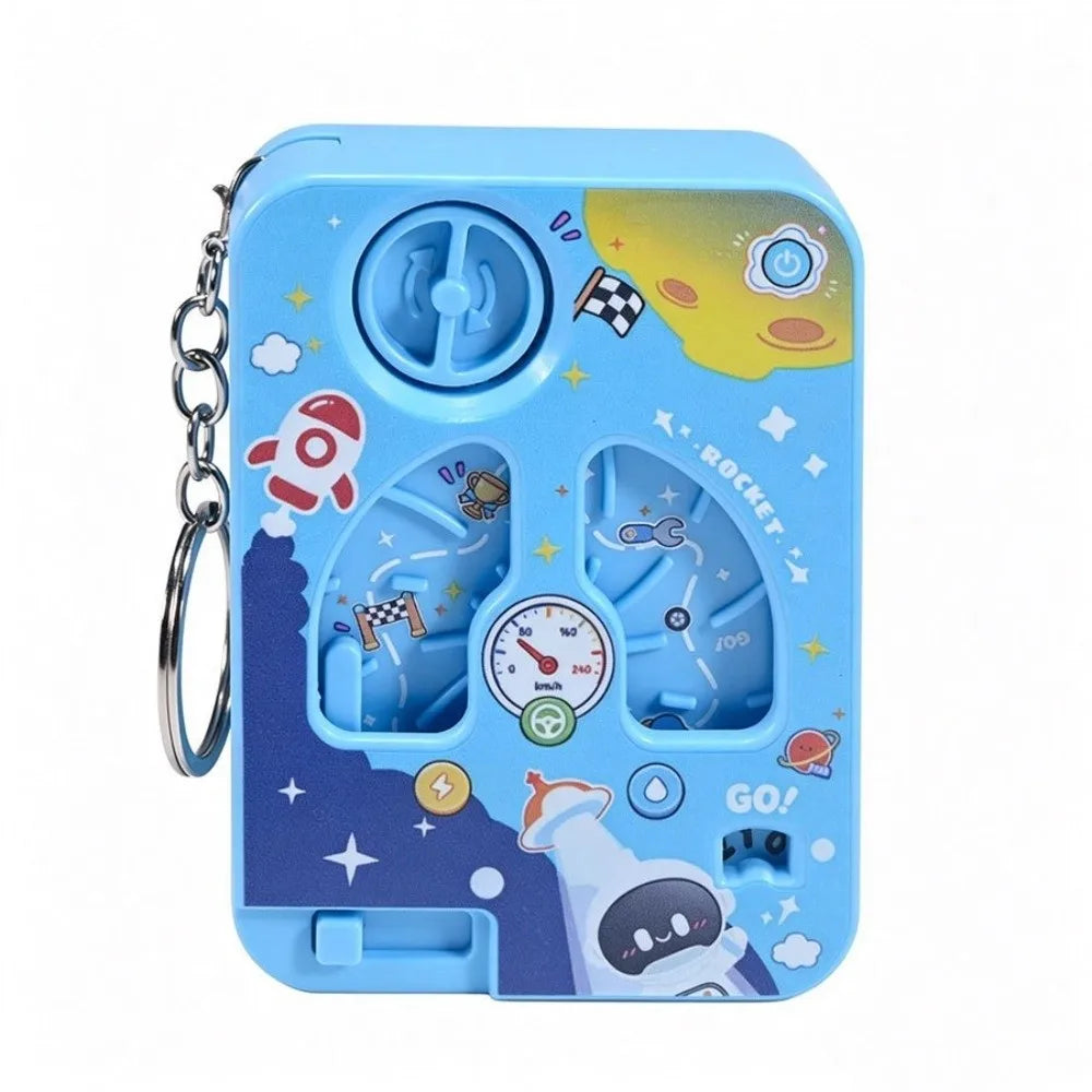 Mini Handheld Game Console Keychain with O-Buckle