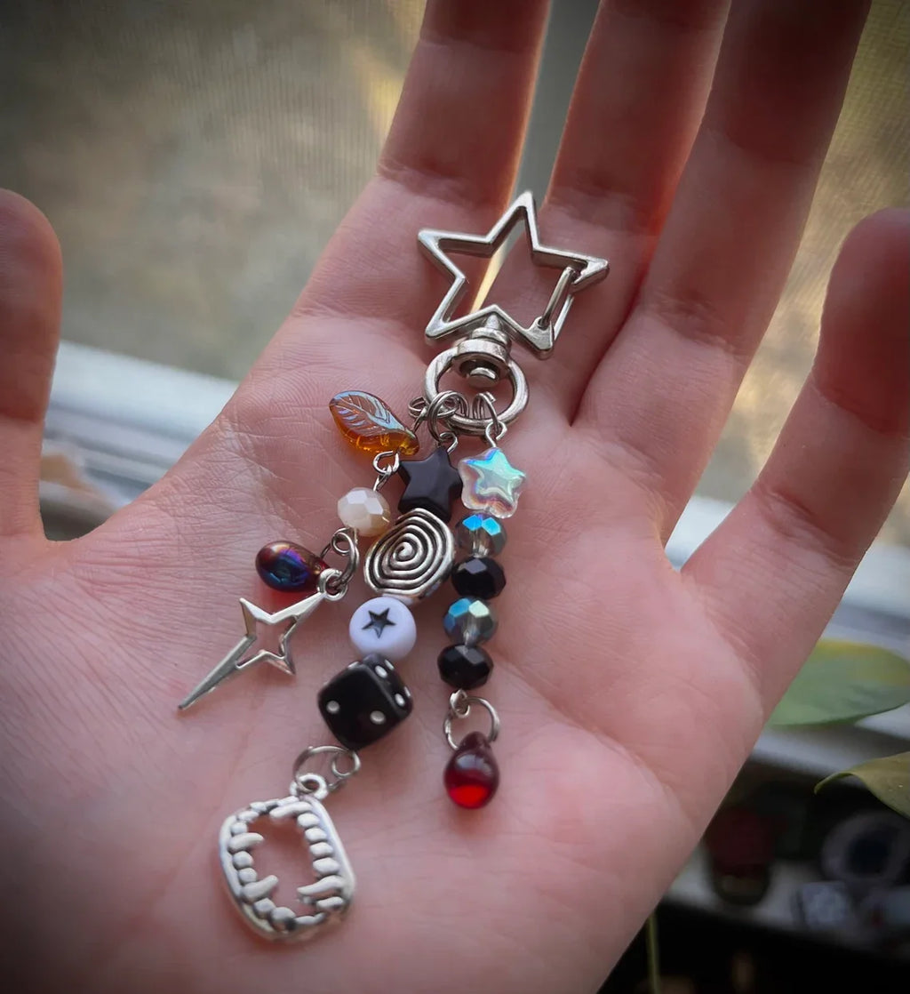 Neo-Gothic Multi-Charm Keychain and Bag Charm