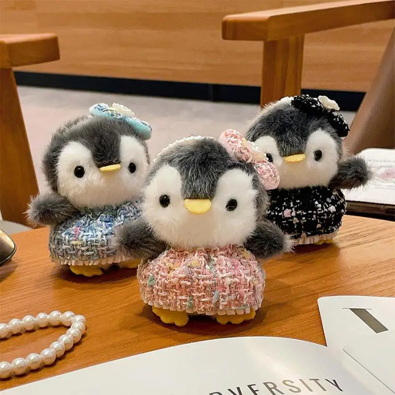 Penguin Plush Keychain with Embroidered Details