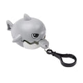 NEW Creative Fun Pull Line Nibbling Shark Keychain For Children Cartoon Eating Small Fish Keyring Car Bag Small Pendant Gift
