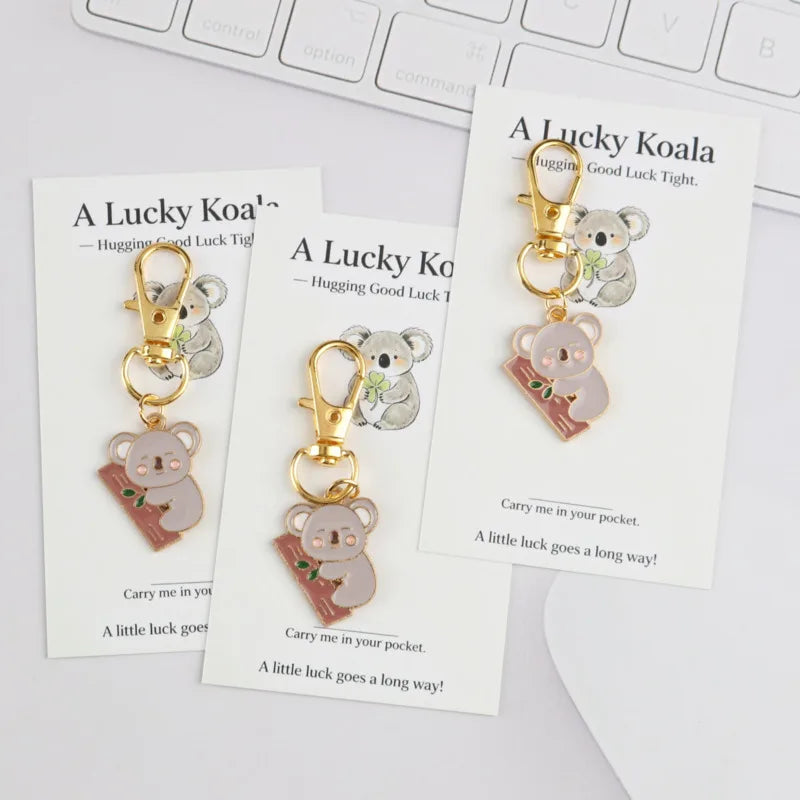 Koala Keychain Set with Blessing Cards