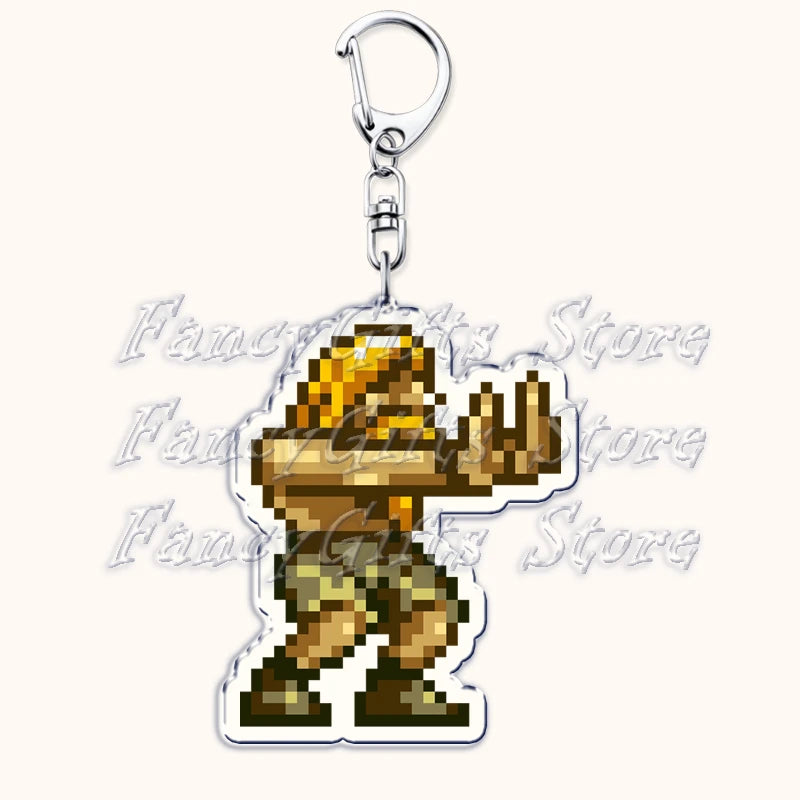 Metal Slug Acrylic Keychain with Lobster Clasp