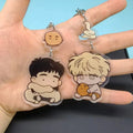 The Sacred Serpent's Seduction Acrylic Keychain Korean BL Manhwa Taesun Geumryang Q Version Keyring Potato Snake Bag Pendant 2pc