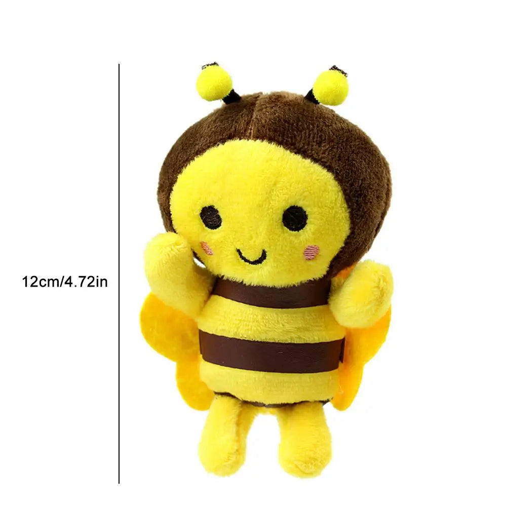 Honeybee Plush Bag Charm with Alloy Chain