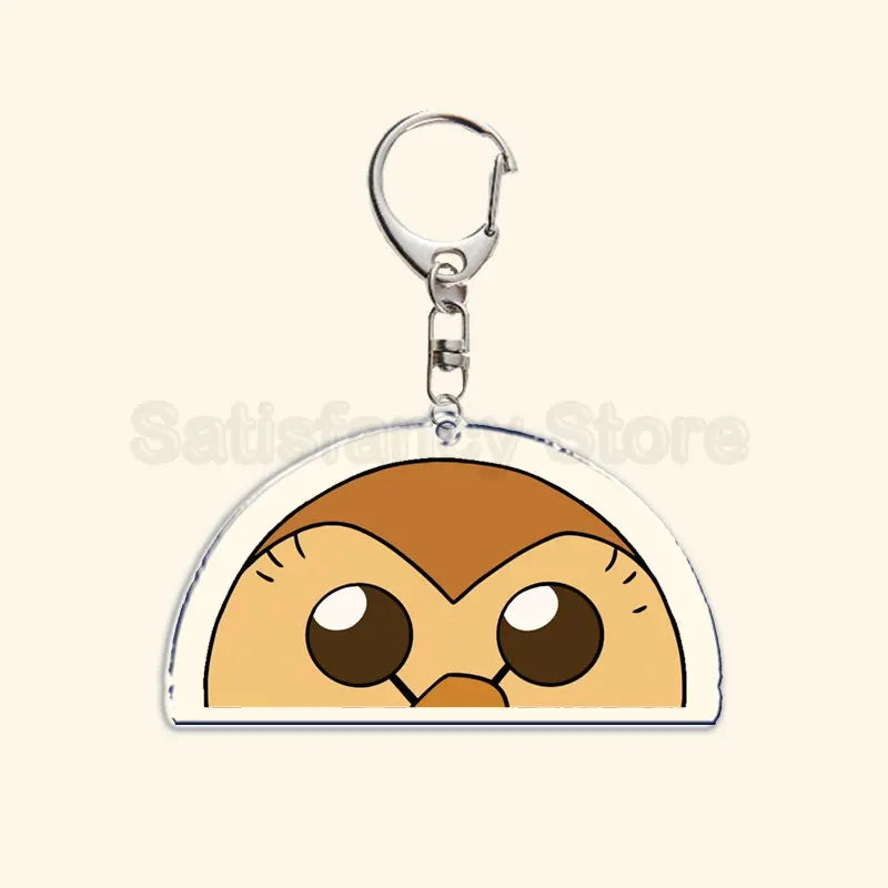 Printed Acrylic Character Keychain with Metal Clasp