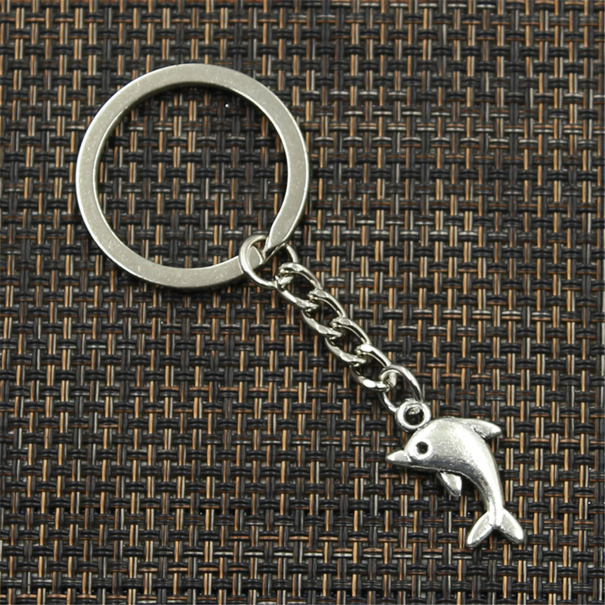 Zinc Alloy Dolphin Pendant Keychain