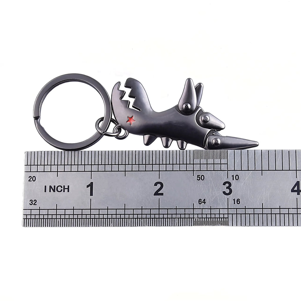 Articulated Dinosaur Keychain with Moveable Limbs
