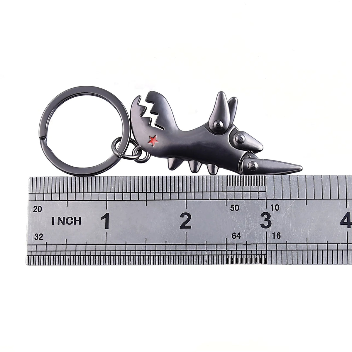 Articulated Dinosaur Keychain with Moveable Limbs