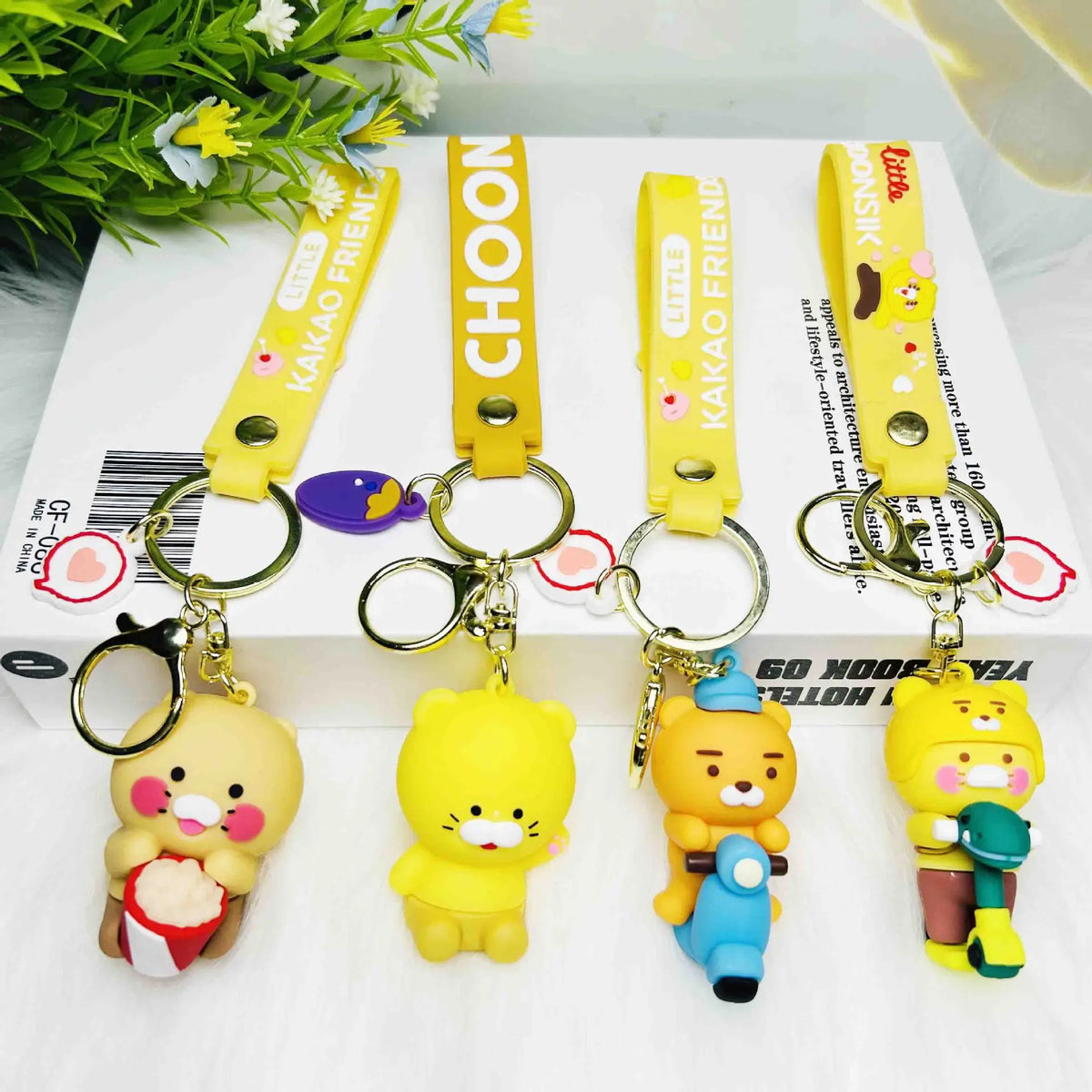 Silicone Character Keychain with Wristlet Strap