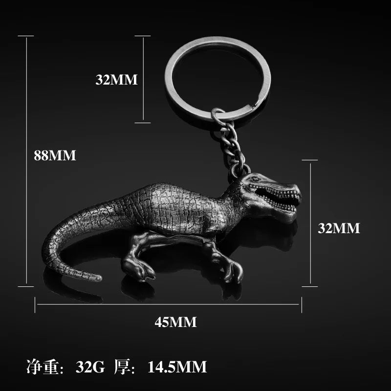 Dinosaur Keychain in Zinc Alloy