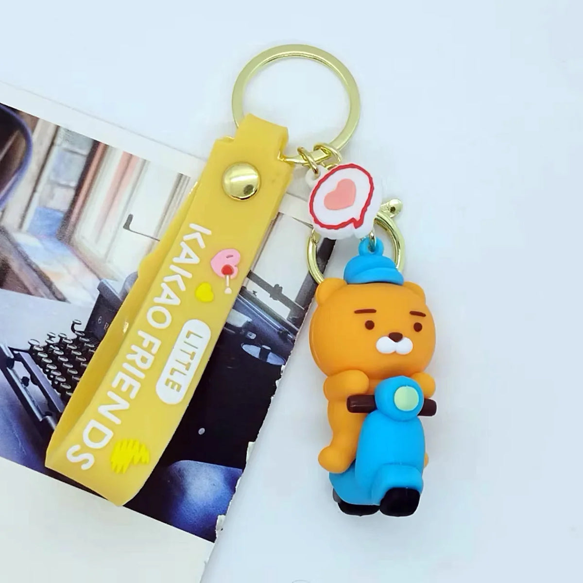 Silicone Character Keychain with Wristlet Strap