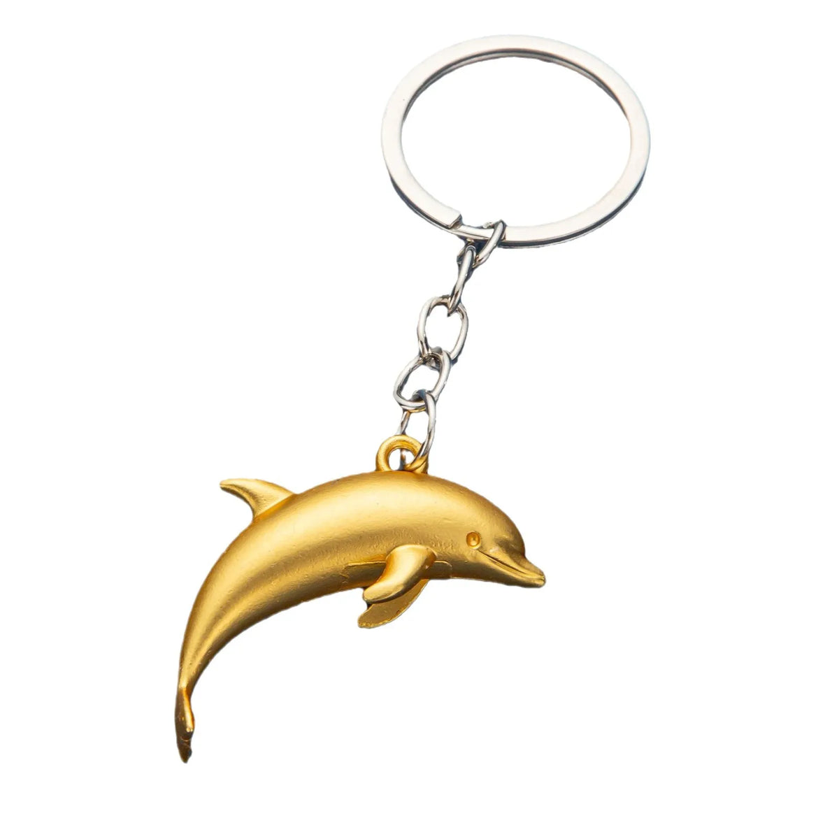 3D Leaping Dolphin Charm Keychain