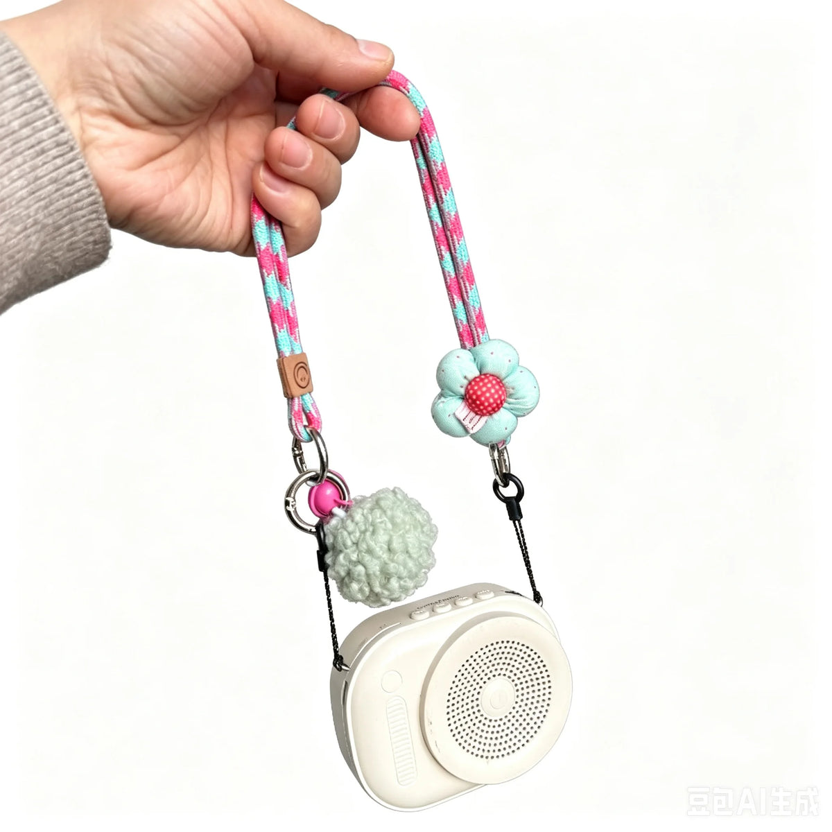 Keychain on the Phone With Wrist Strap Bag Charm Hanging Ornaments Key Holder Small Fresh Keychains Couple Key Chains Gifts