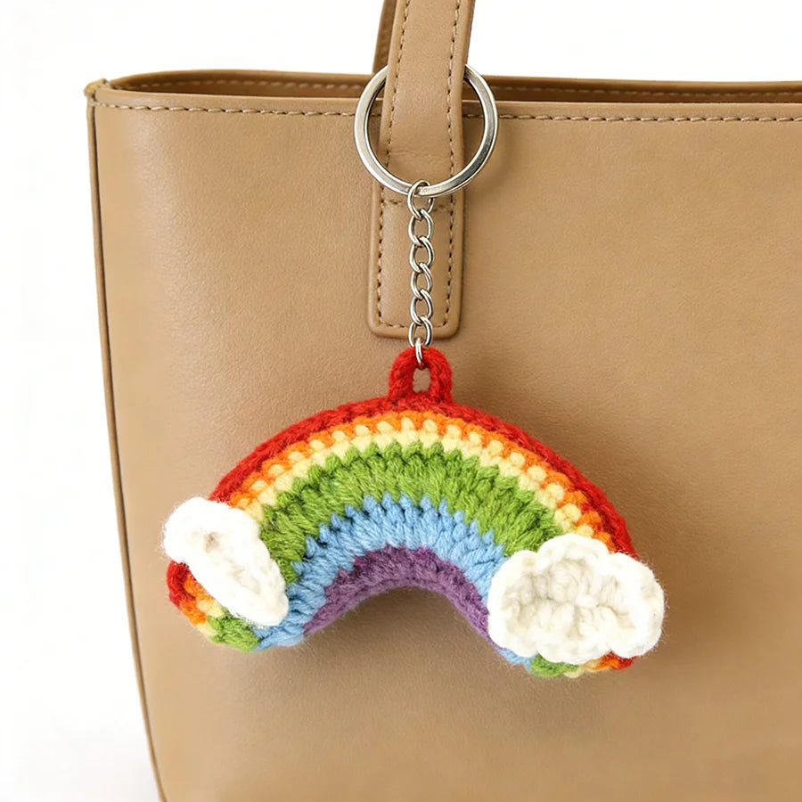 Braided Charm Keychain with Lobster Clasp