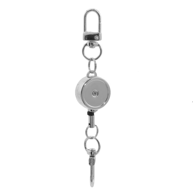 Retractable Aluminium ID Badge and Key Reel