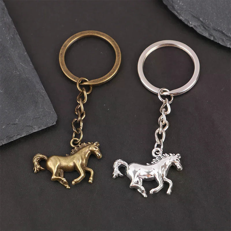 Vintage Horse Pendant Keychain