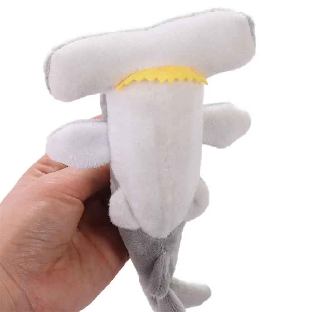 Plush Hammerhead Shark Keychain with Ball Chain