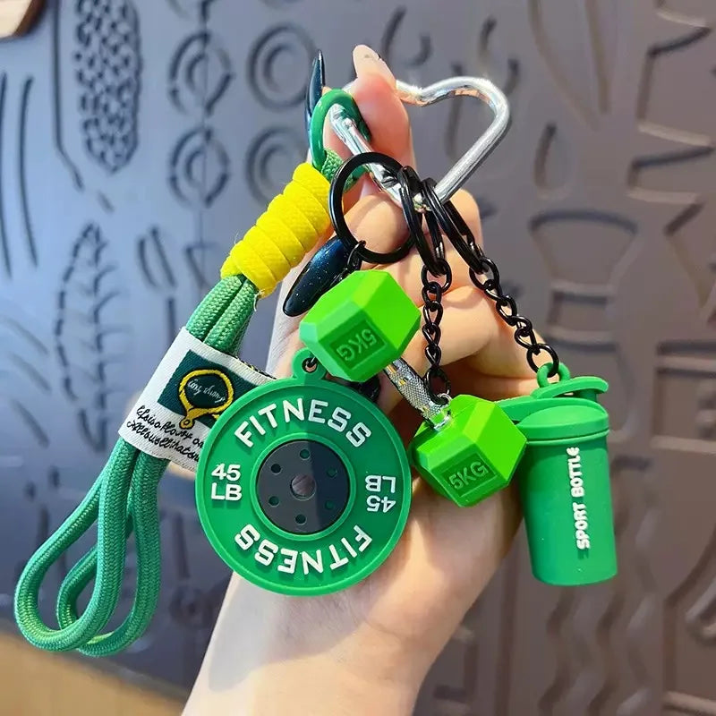 Kettlebell Keychain with Carabiner Clip
