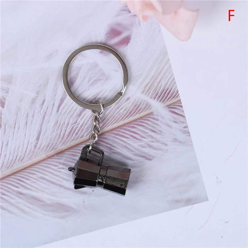 Coffee Handle Charm Keychain