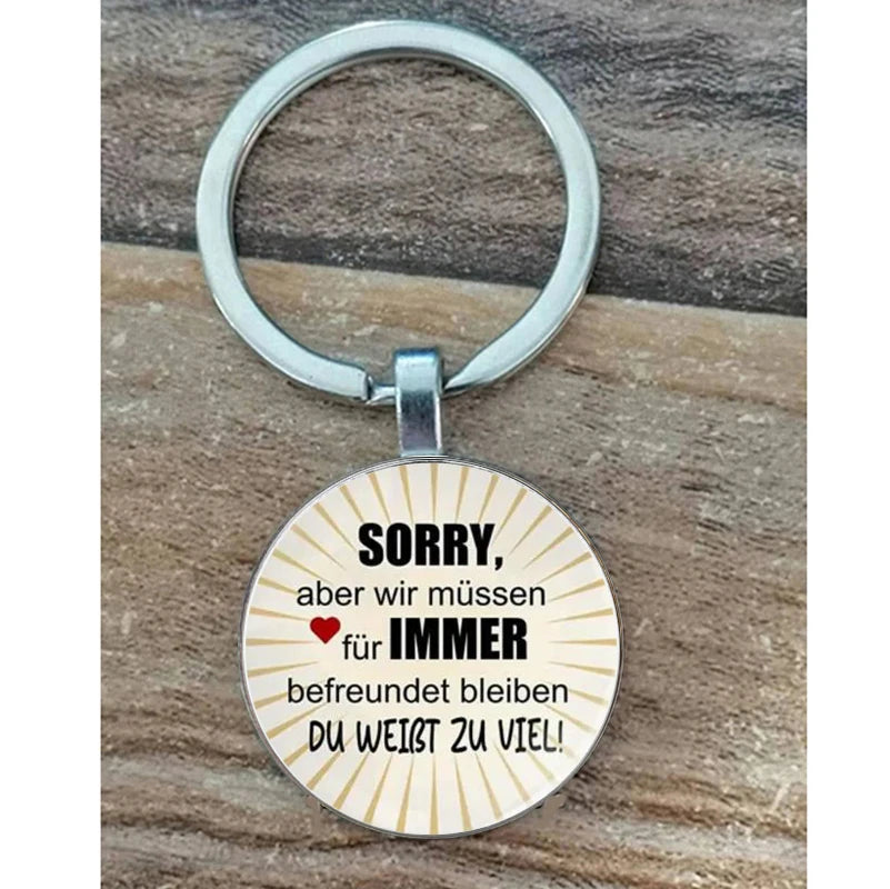 Sorry Aber keychain - the perfect gift for colleagues and friends,