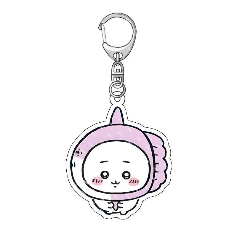 Cute Acrylic Keychain  All Character Variations 2-Sided Printed Charms for Backpacks  Keys Perfect Kawaii Gift for Fans