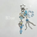 Zinc Alloy Jellyfish and Star Charm Keychain
