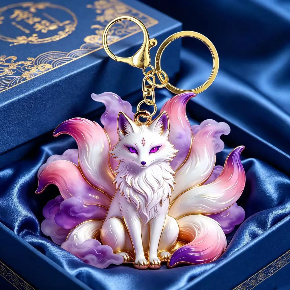Fox Keychain Cute Animal Pendant Car Bag Backpack Hanging Ornament Fashion Accessories